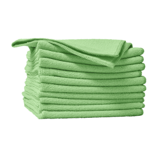 Image sur Chiffons de microfibre - Vert 14 po - pqt 10