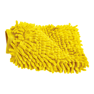 Image sur Gant de lavage en chenille - Jaune