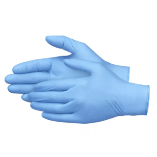 Image sur TFNB3003 - Gants en nitrile bleu - L