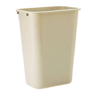 Image sur Poubelle rectangulaire beige Rubbermaid - 38 L